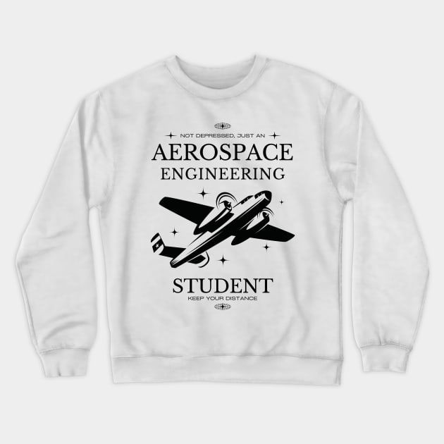 Aerospace Engineering  - White Version - Engineers Crewneck Sweatshirt by Millusti